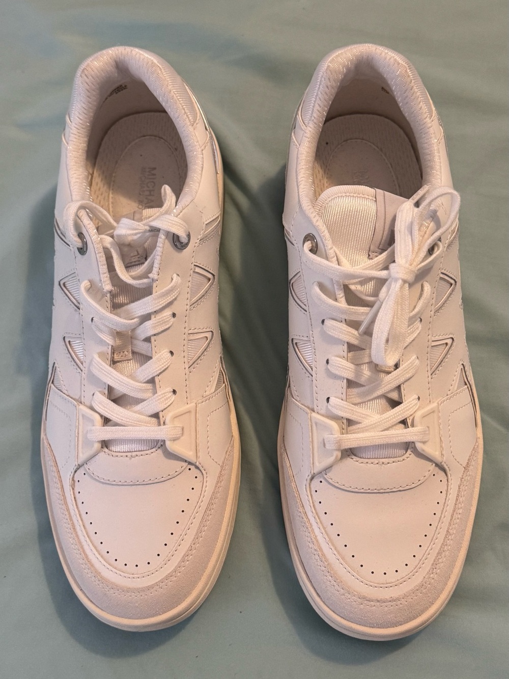 Michael Kors White Leather Casual Sneakers Size 11